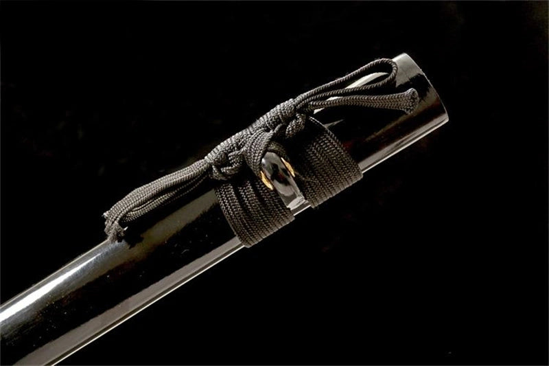 Détail du hamon sur la lame du wakizashi Kanoya