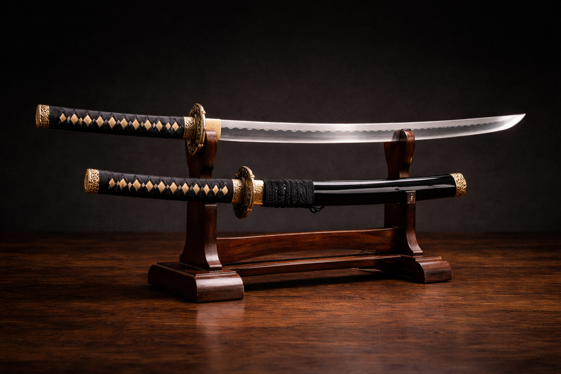 Ensemble daisho katana et wakizashi du samourai