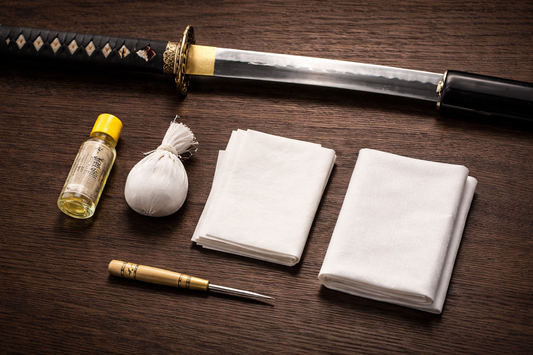 Kit d entretien traditionnel pour katana japonais