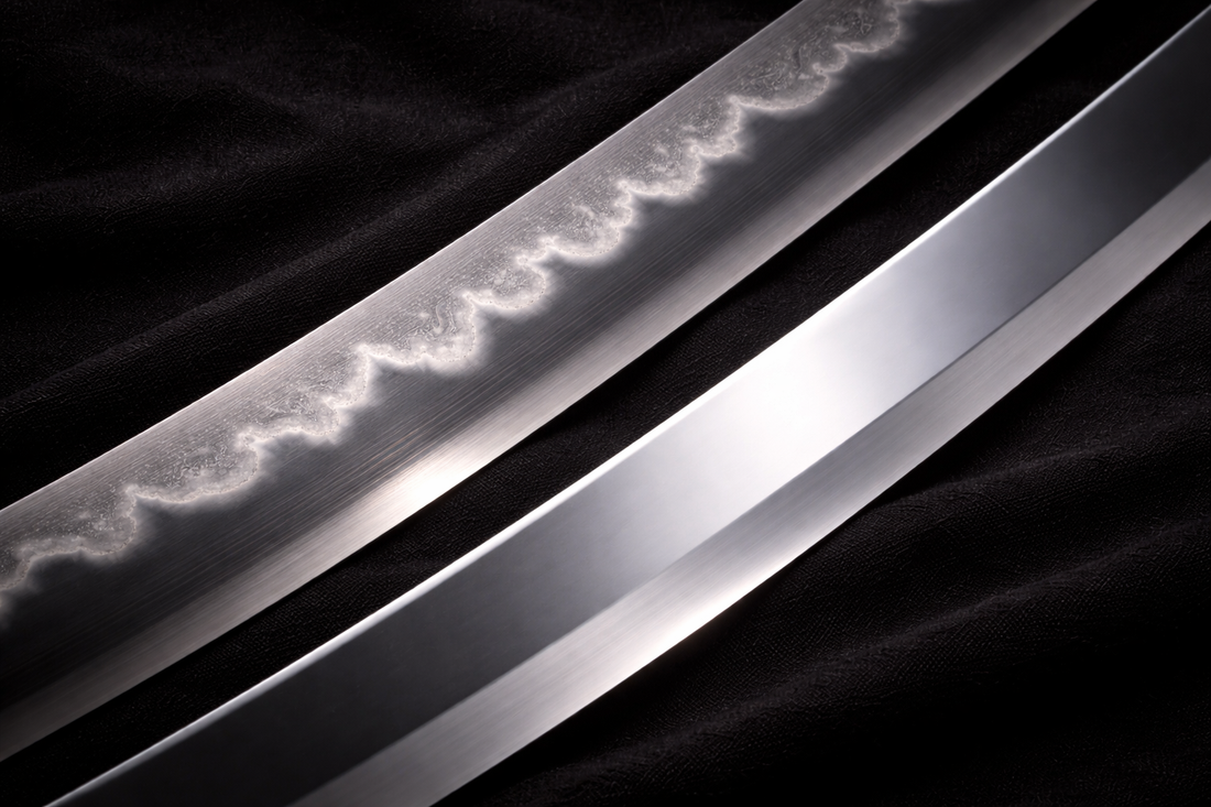 Comparaison lames katana acier carbone et acier inoxydable