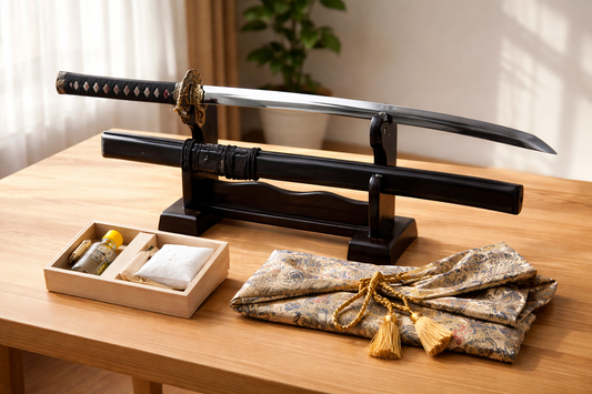 Premier katana pour debutant avec equipement de base
