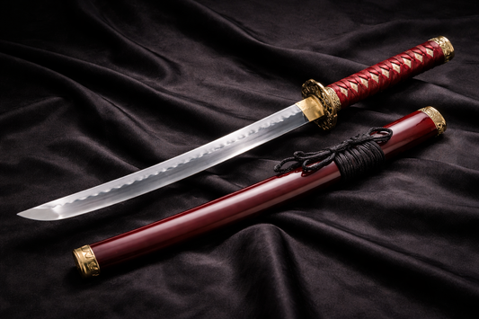 Wakizashi japonais sabre court traditionnel des samourais