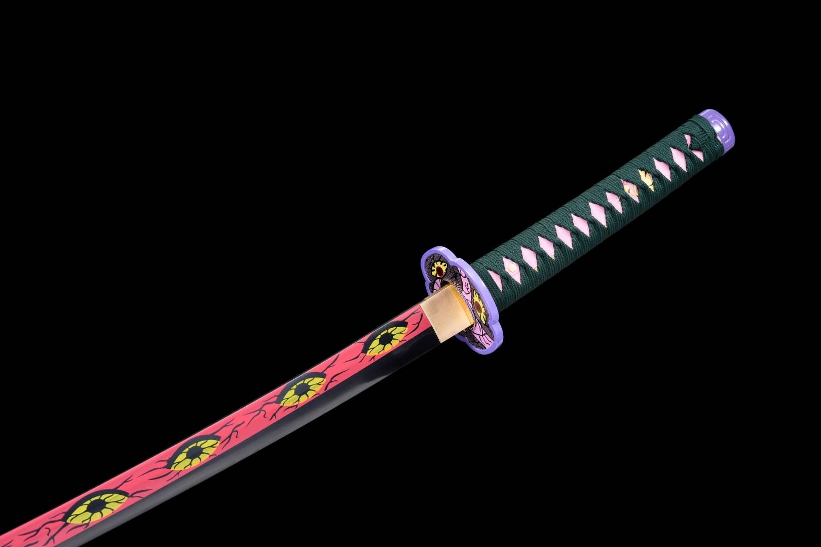 Katana Kokushibo – Demon Slayer - détail du fourreau (saya)