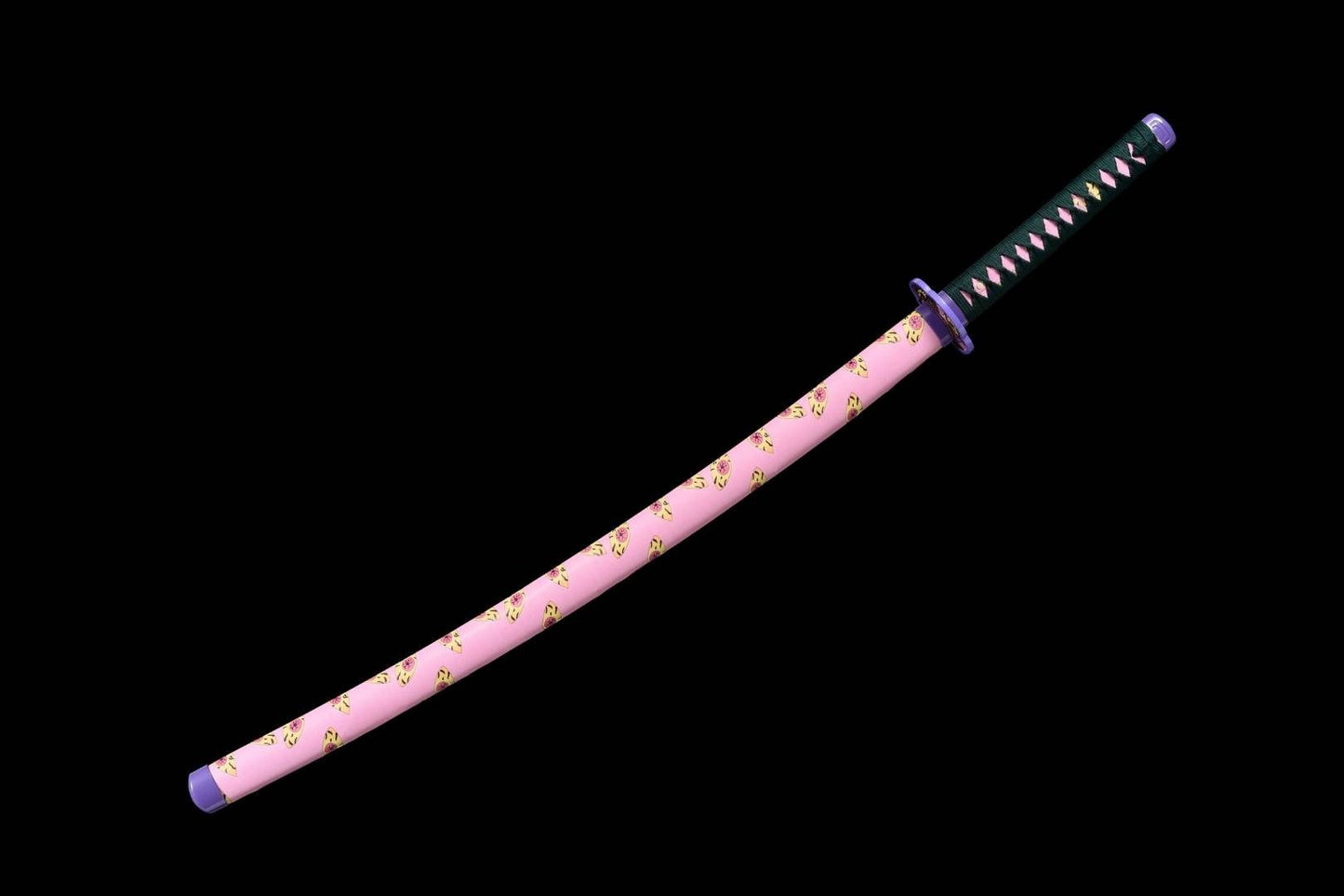Katana Kokushibo – Demon Slayer - détail de la tsuba (garde)