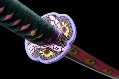 Katana Kokushibo – Demon Slayer - détail de la lame en acier carbone 1060