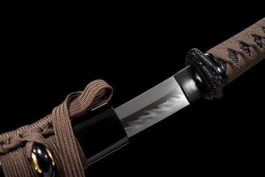 Tanto Yokohama en acier T10 forgé à la main avec véritable hamon