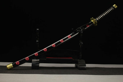 Katana Shusui Zoro – One Piece Acier Carbone 1060 - détail de la poignée (tsuka)