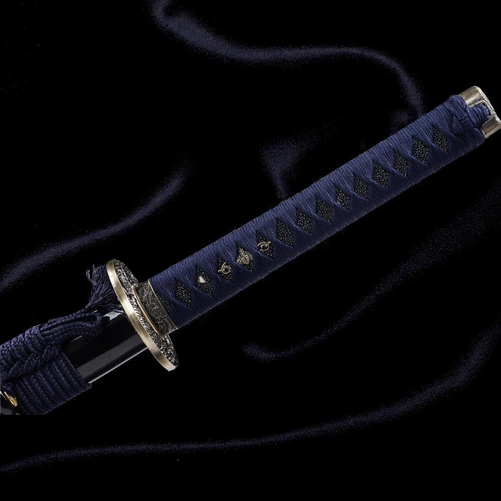 Katana Dragon Bleu – Acier T10 - vue 8