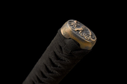 Katana Owase – Acier Manganèse - détail de la lame