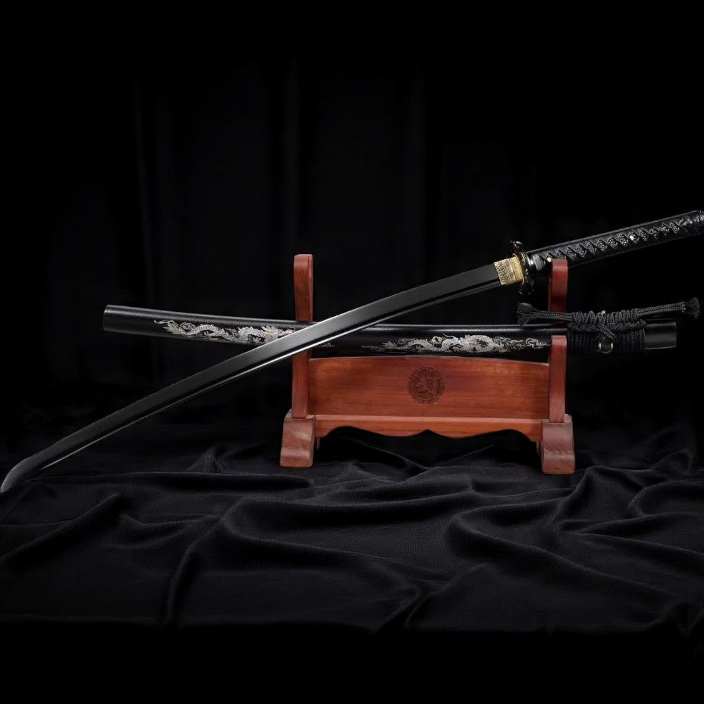 Katana Lame Noire – Acier 1060 - vue 9