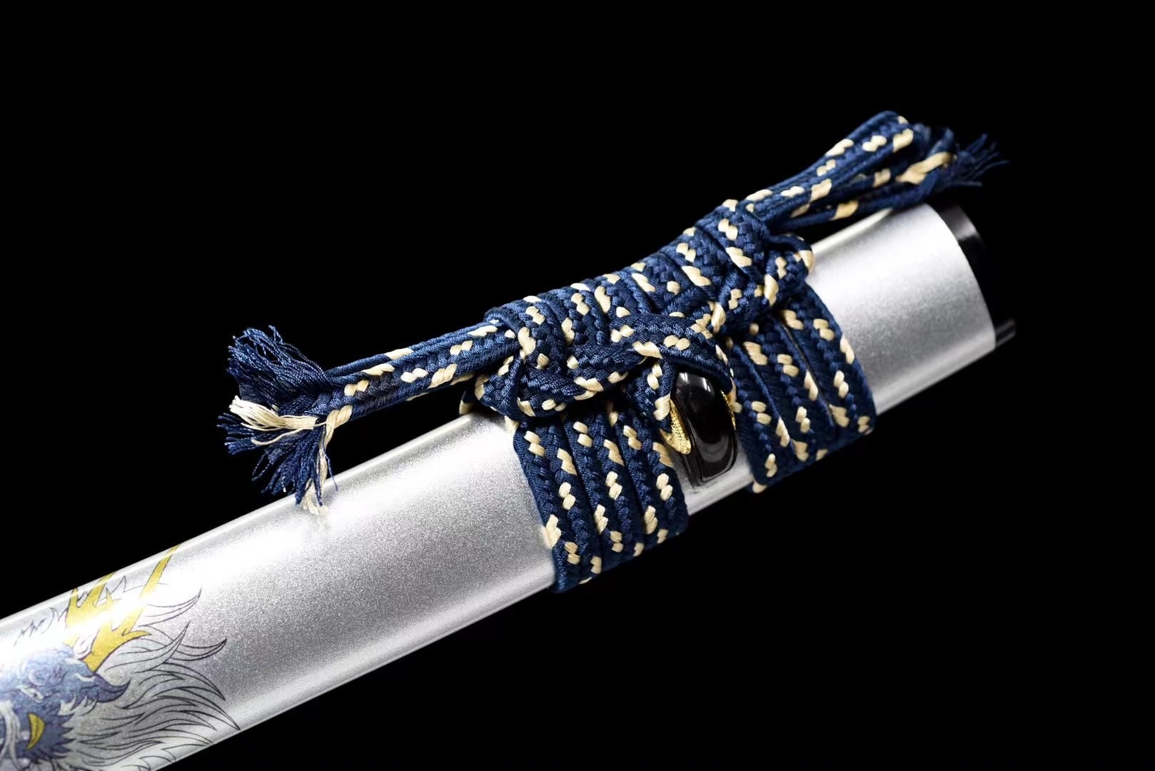 Détail du hamon sur la lame du wakizashi Tamana