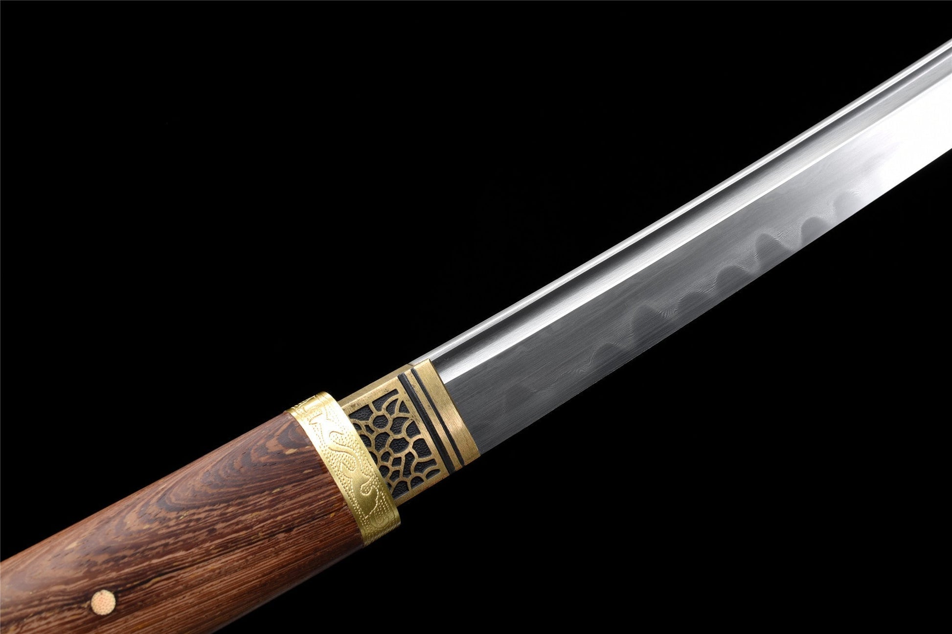 Katana Rong Wu – Acier 1060 - détail de la lame en acier carbone 1060