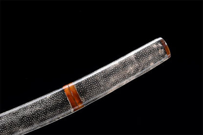 Tsuka tressée du tanto Eniwa avec menuki traditionnel