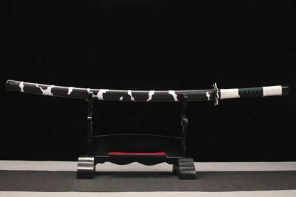 Katana Sanemi Shinazugawa – Demon Slayer Acier 1060 - détail du fourreau (saya)