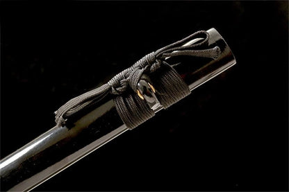 Détail du hamon sur la lame du wakizashi Kanoya