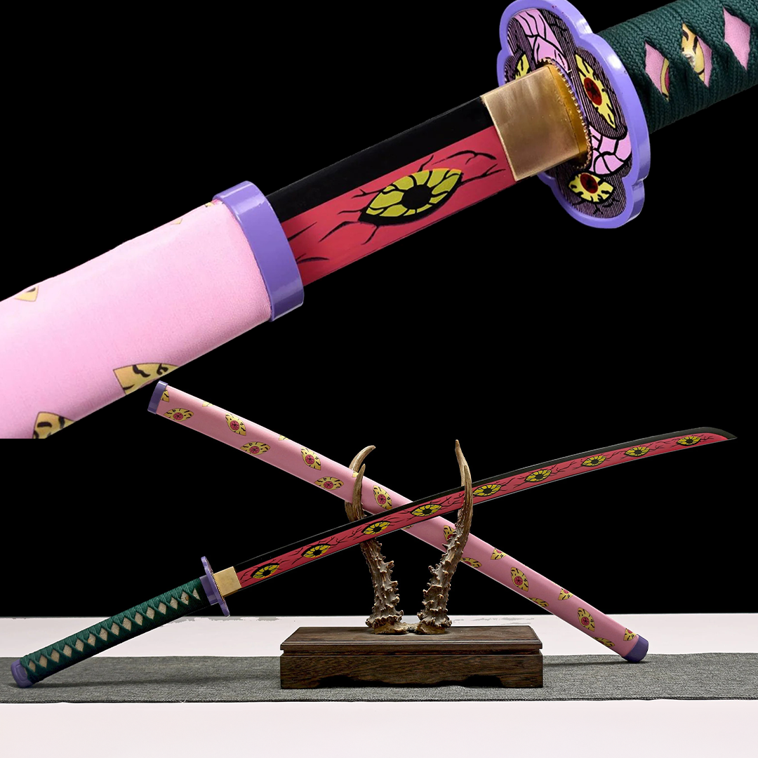Katana Kokushibo – Demon Slayer - vue complète avec fourreau