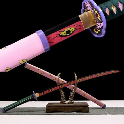 Katana Kokushibo – Demon Slayer - vue complète avec fourreau