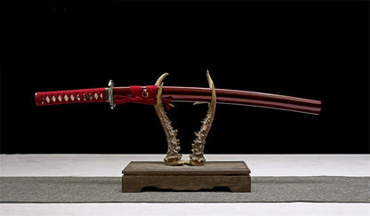 Détail du hamon sur la lame du wakizashi Kagoshima