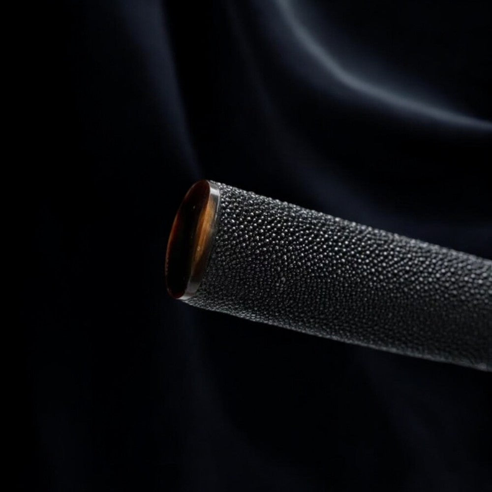 Katana Kiryū – Damas - détail de la lame en acier damas