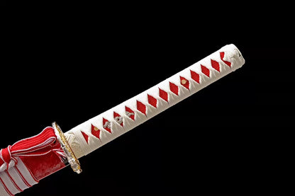 Katana Akita – Acier 1060 - détail de la lame en acier carbone 1060