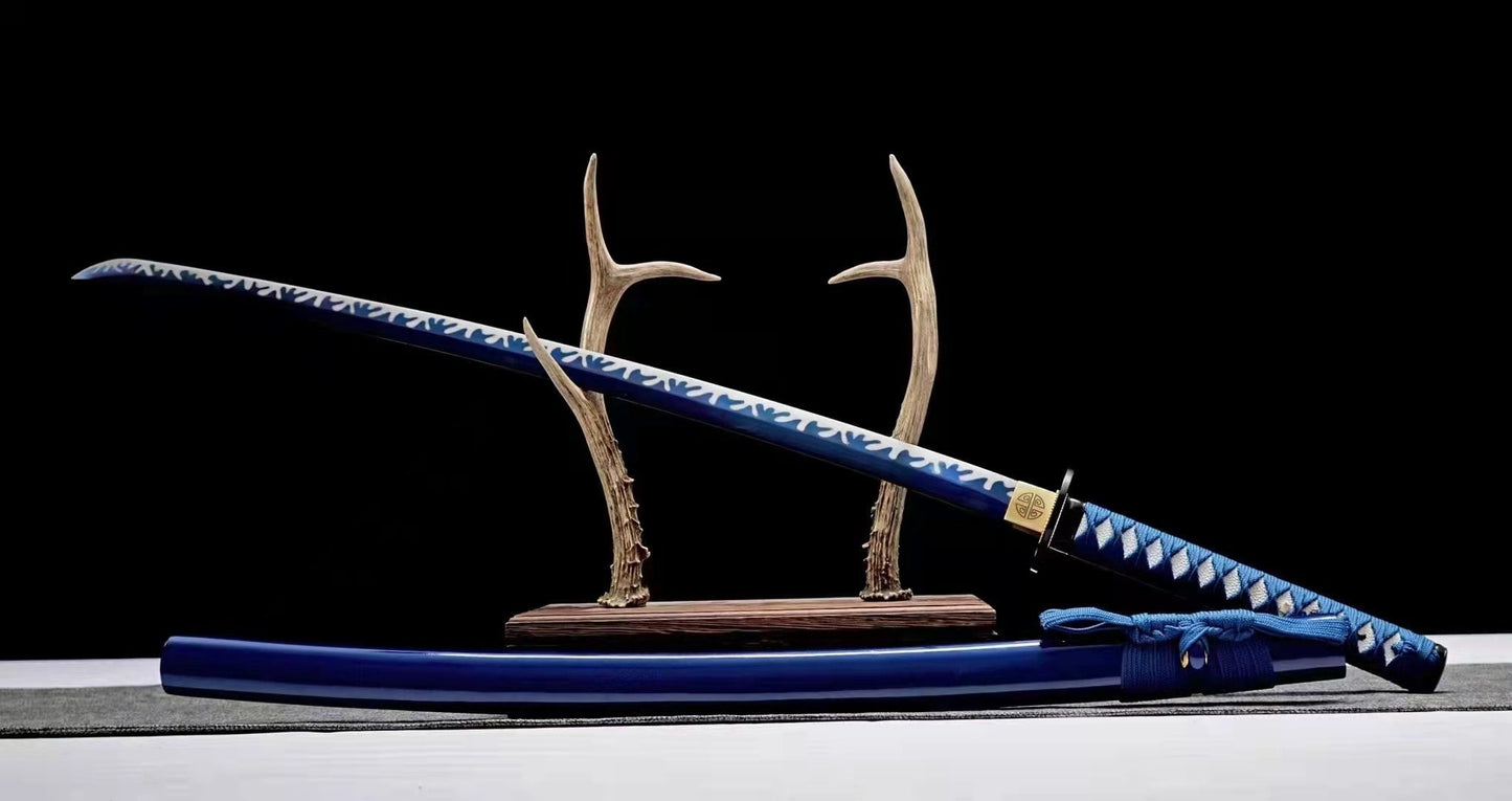 Katana Hekinan – Acier 1060 - détail de la tsuba (garde)