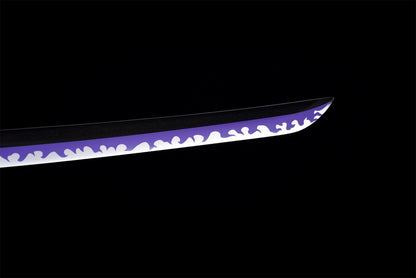 Katana Enma Noir – One Piece - détail de la lame en acier carbone 1060