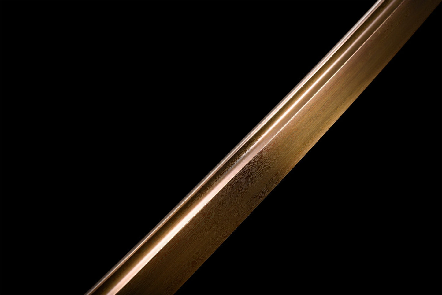 Katana Printemps Doré – Damas - détail du fourreau (saya)