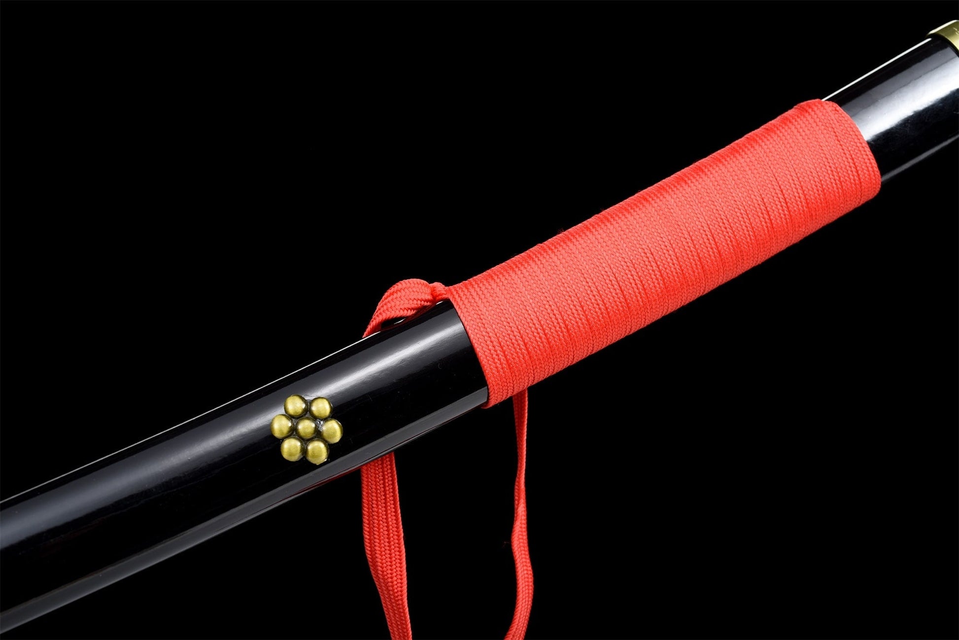 Katana Enma Noir – One Piece - détail du fourreau (saya)