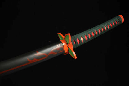 Katana Shinobu Kocho – Demon Slayer Lame Papillon - détail de la lame en acier carbone 1060