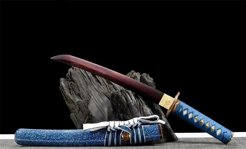 Kissaki du tanto Sabae en acier Damas Torsadé