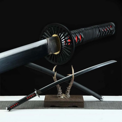 Katana Tanjiro Kamado – Demon Slayer - vue complète avec fourreau