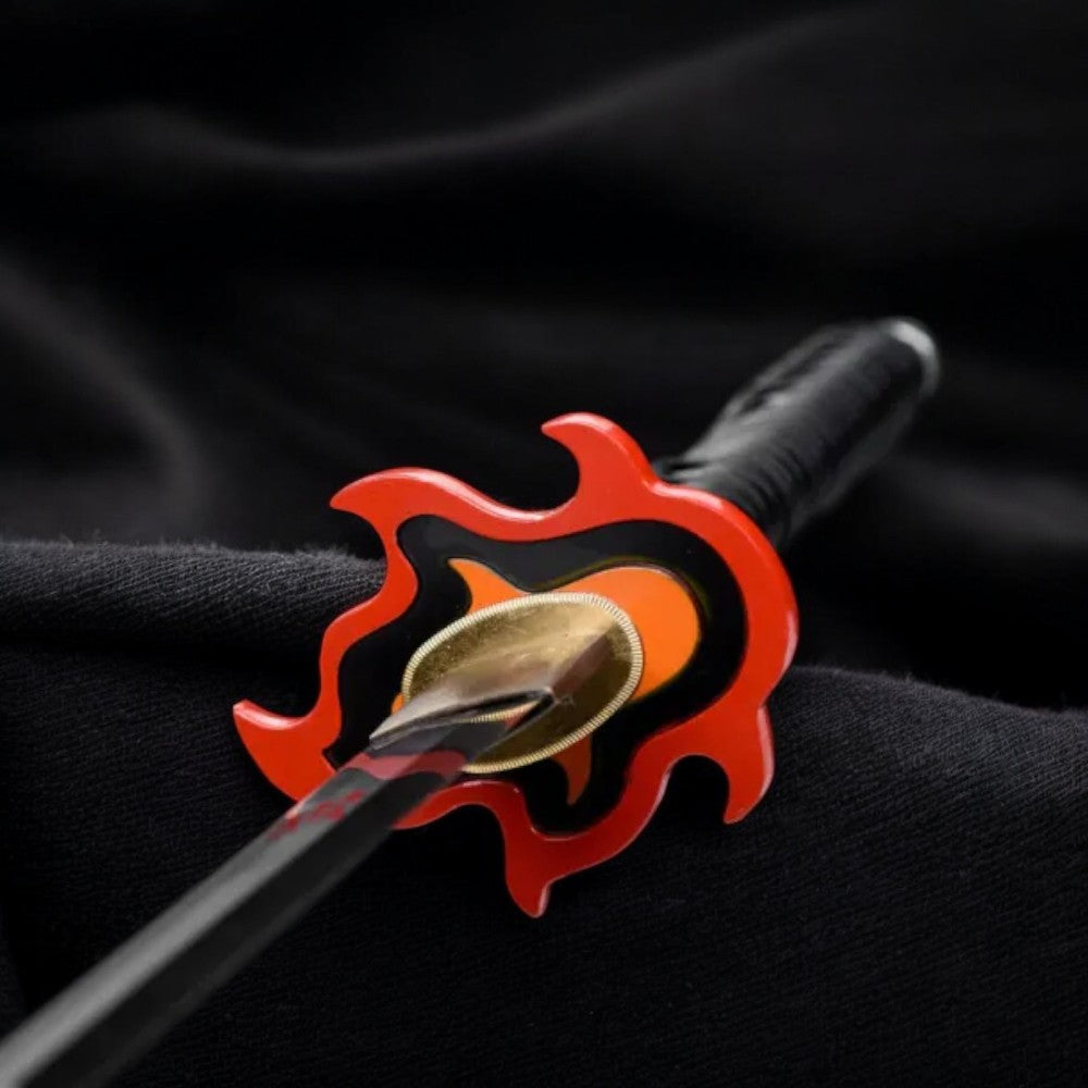 Katana Tanjiro Kamado V2 – Nichirin Noir Acier 1060 - détail de la lame en acier carbone 1060