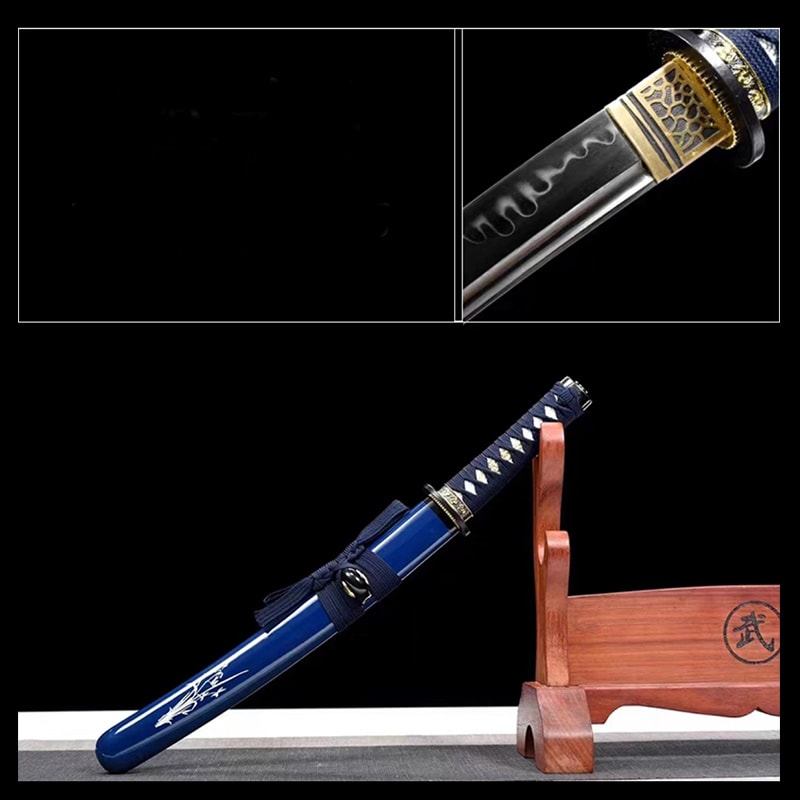 Tanto Uwajima forgé main en acier T10 avec saya assortie